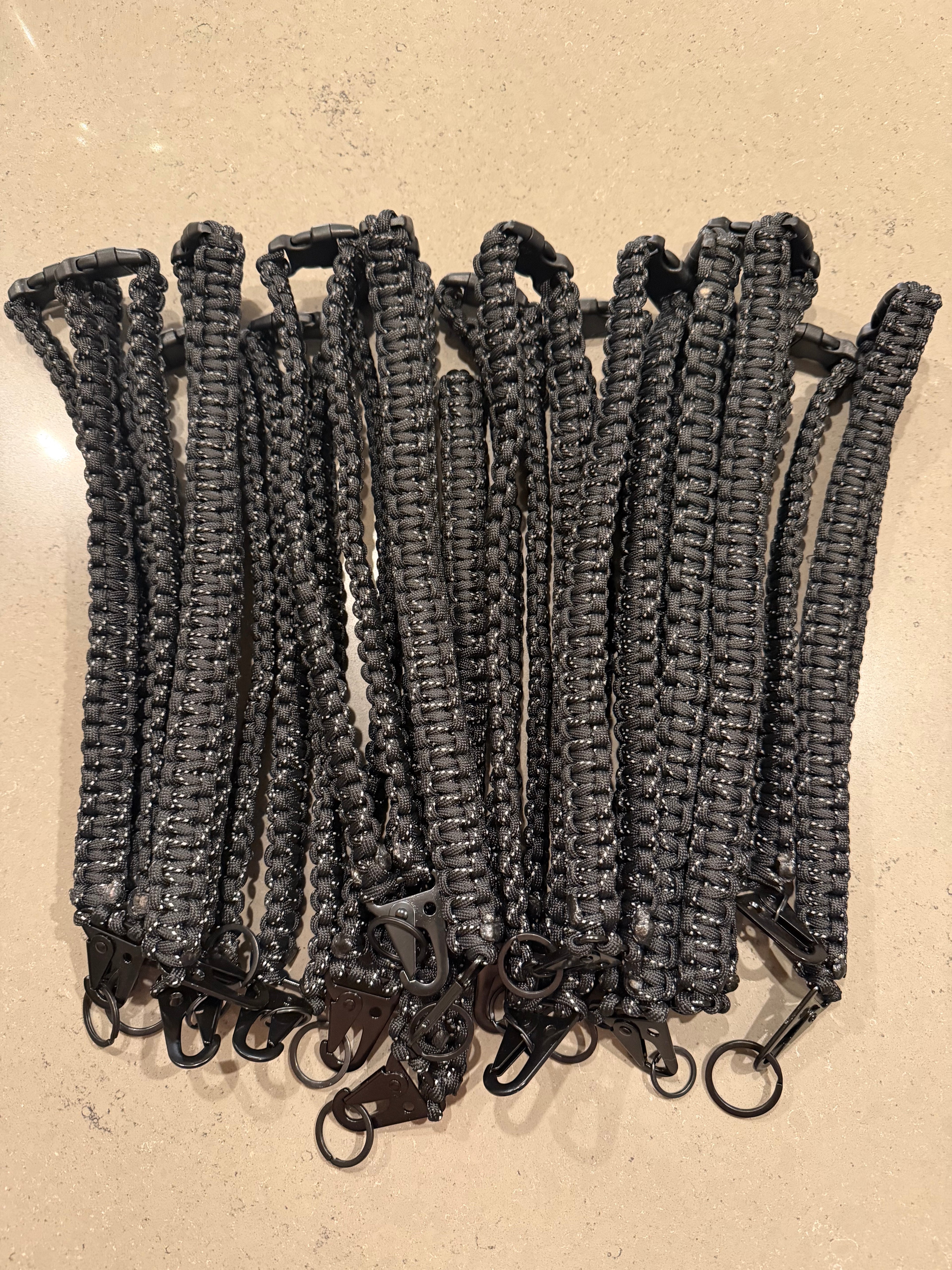Cobra Lanyard - Black/Black